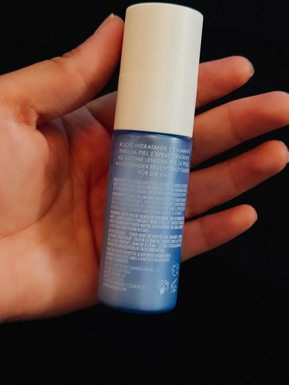 Summer Fridays Jet Lag Skin Soothing Hydration Mist - Blue